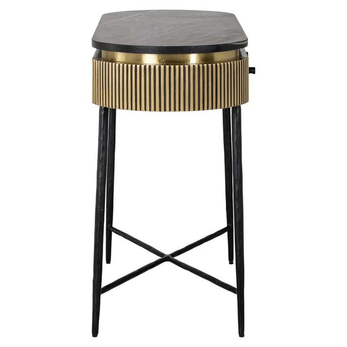 Ironville Gold Console Table
