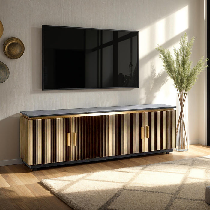 Ironville Large TV Cabinet with 4 Doors