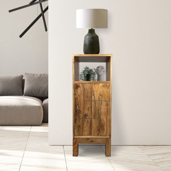 Acre & Artisan Inset Light Mango Lamp Table