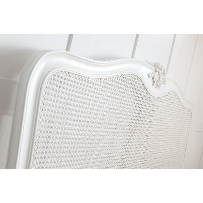 Ivory French Inspired Rattan Headboard