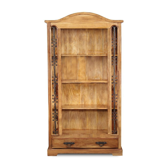 Jali Mango - Light 90cm 1 Drawer Bookcase - In Stock