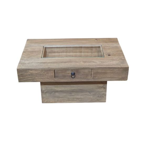 Acre & Artisan Jali Natural Pebble Coffee Table