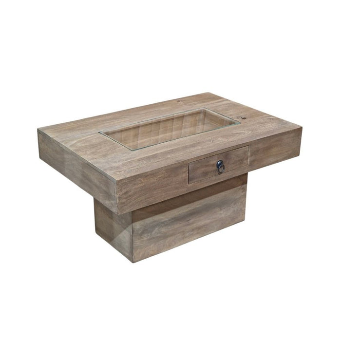 Jali Mango - Natural 90CM Pebble Coffee Table - In Stock