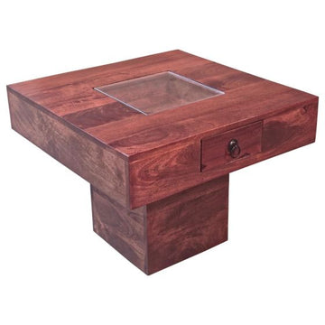 Jali Mango Honey Small 60CM Pebble Coffee Table