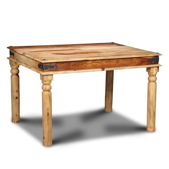 Acre & Artisan Jali Sheesham Honey 120Cm Dining Table Light