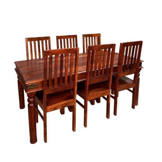 Acre & Artisan Jali 180Cm Dining Table 6 Jali Dining Chairs