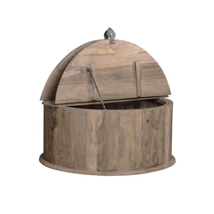 Jali Mango - Natural Round Trunk Coffee Table - In Stock