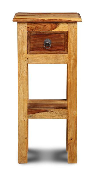 Jali Sheehsam Lamp Table - Light- Last One Remaining