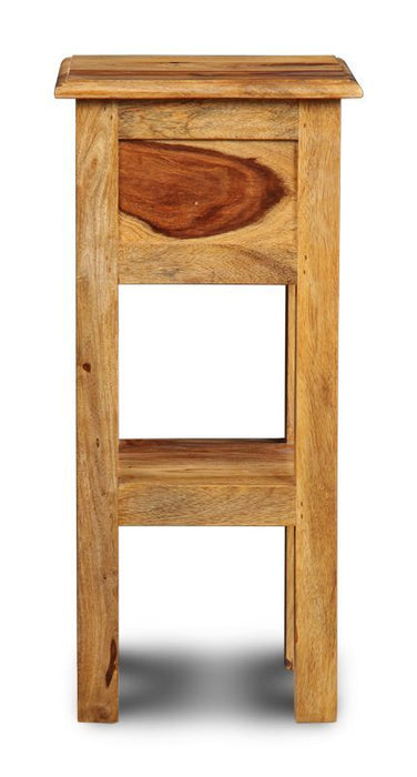 Jali Sheehsam Lamp Table - Light- Last One Remaining