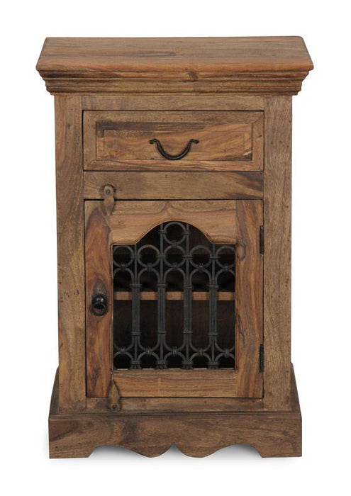 Jali Natural Cabinet With Drawer - Last 1 Remaining