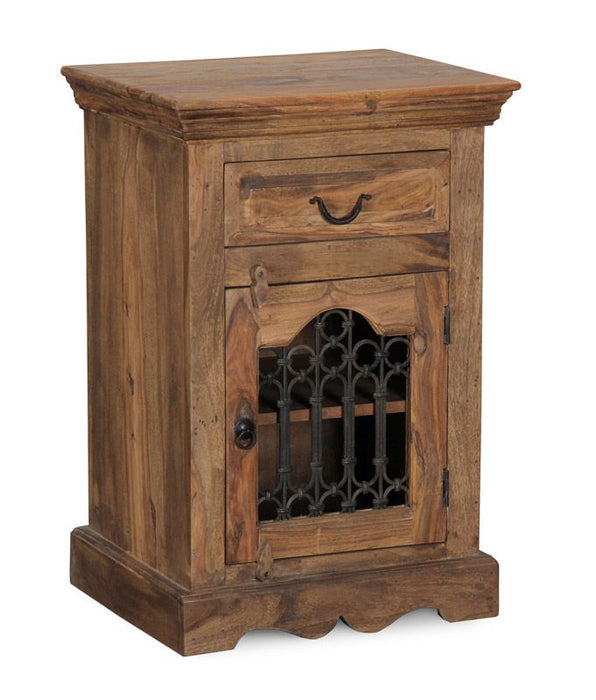 Jali Natural Cabinet With Drawer - Last 1 Remaining