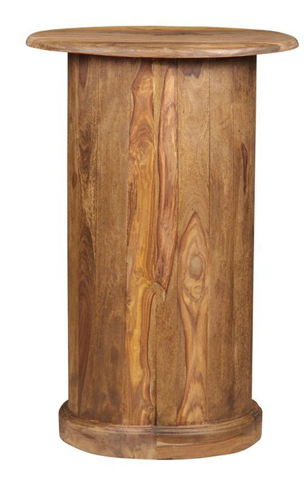 Jali Sheesham Drum Cabinet - Natural