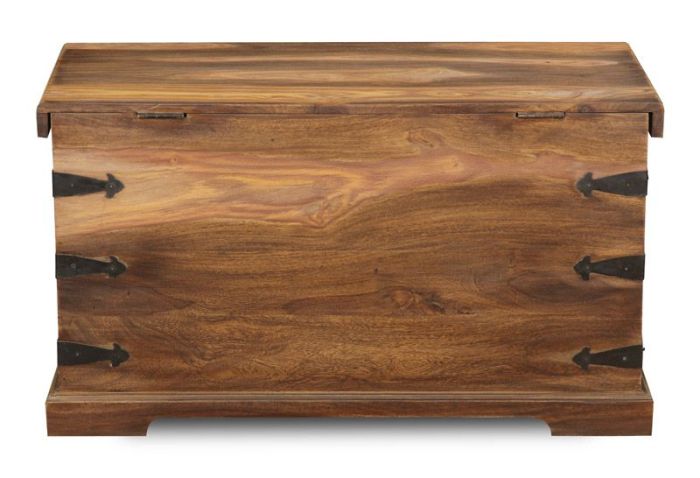 Acre & Artisan Jali Sheesjam 90Cm Storage Chest Natural