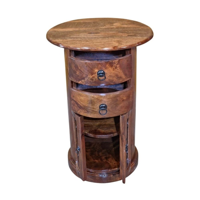 Jali Mango - Honey Drum Cabinet - In Stock