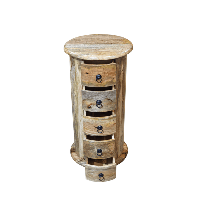 Jali Mango - Light 5 Drawer Large Drum - In stock