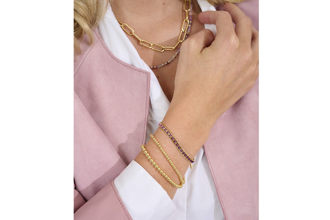 Jeju Purple & Gold Bracelet Stack