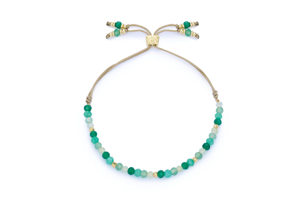 Juliana Green Aventurine Mix Beaded Slider Bracelet