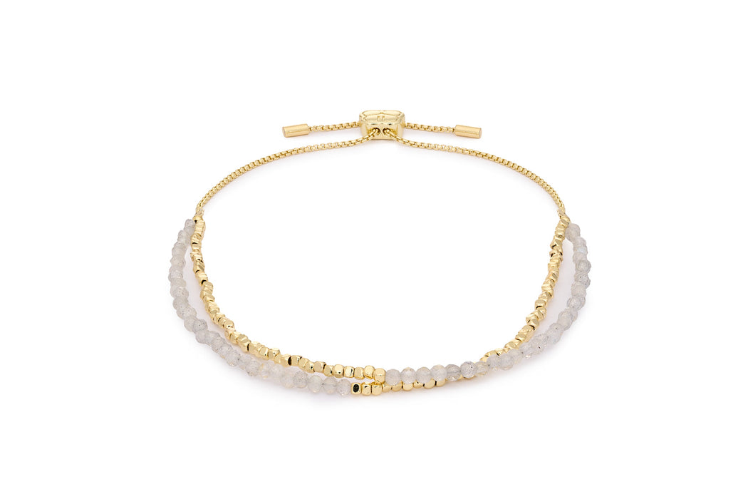 Cabras Gold & Labradorite Bracelet Stack