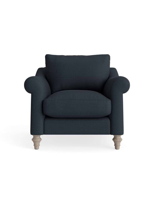 Kalmar Armchair Ã¢â‚¬â€œ Nordic Blue Cotton Linen