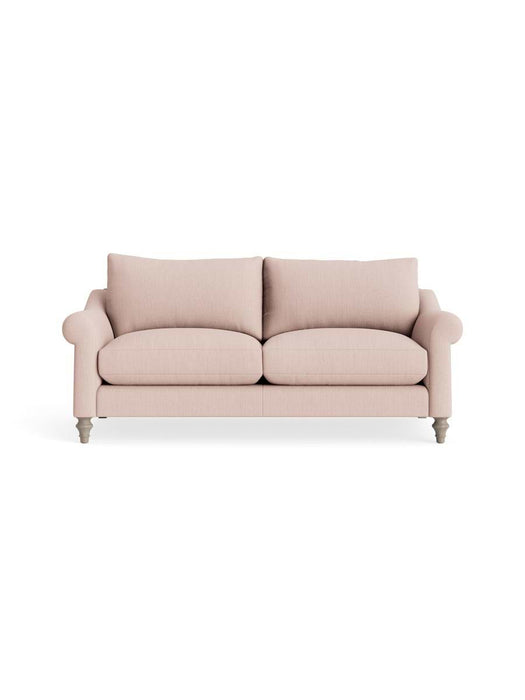 Kalmar Two Seater Sofa Ã¢â‚¬â€œ Soft Blush Herringbone