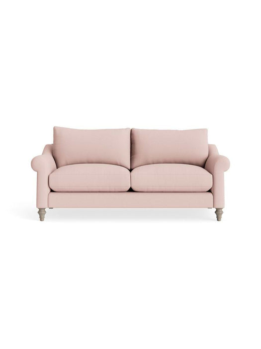 Kalmar Two Seater Sofa Ã¢â‚¬â€œ Soft Rose Cotton Linen