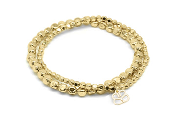 Kamala Major Gold Bead Bracelet Set