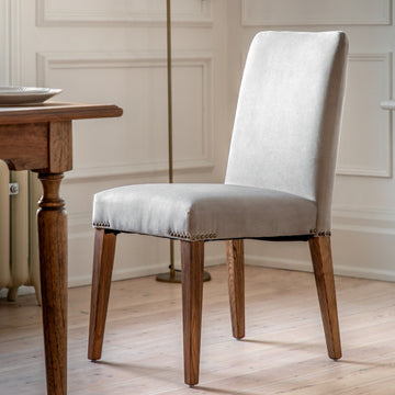 Kingston Contemporary Dove Velvet Dining Chair (Pack of 2)