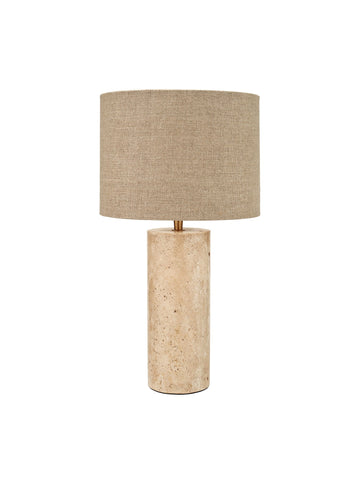 Lillia Limestone Cylinder Table Lamp