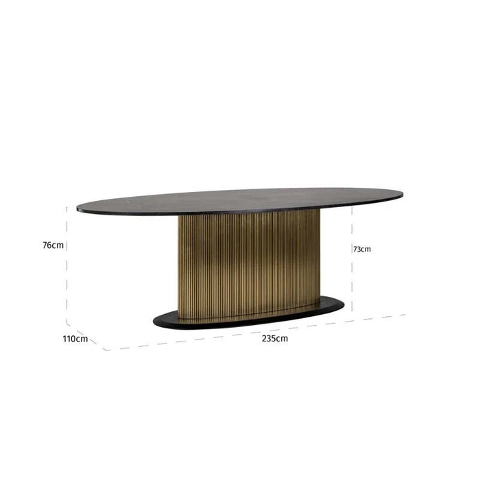 Ironville Large Oval Dining Table