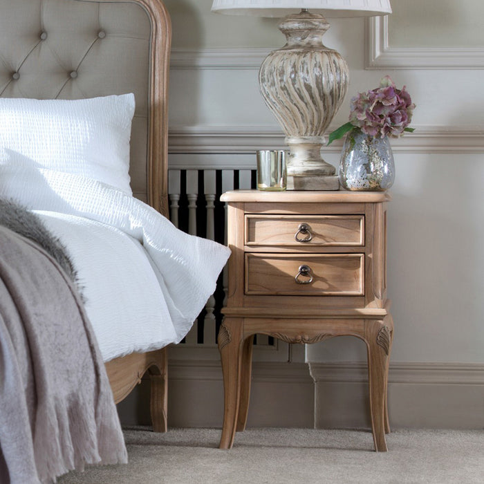Legacy French Style 2 Drawer Bedside Table