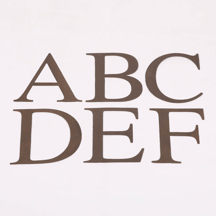 6 Rustic Iron Letter - Q