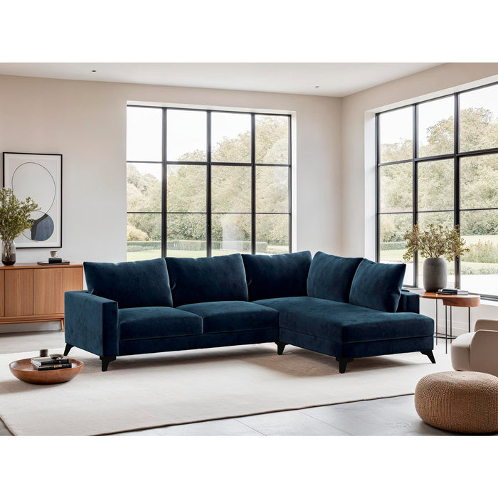 Jessica Velvet Corner Sofa