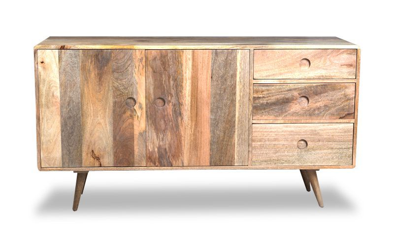 Light Vintage Mango 140cm Sideboard - In Stock