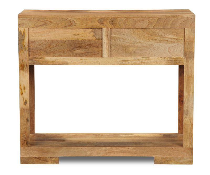Light Mango Wood 90cm Console Table - In Stock
