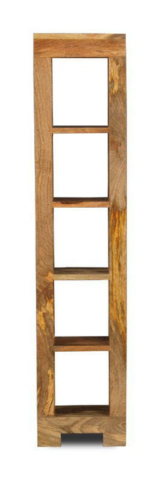 Light Mango Wood DVDCD Storage Unit - In Stock