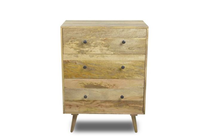 Acre & Artisan Light Retro Chic Chest Of Drawers (75cm)