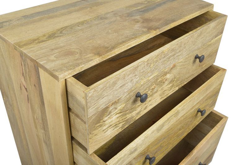 Light Retro Chic 75cm Chest Of Drawers - In Stock