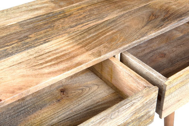 Light Vintage Mango 90cm Console Table - Due 30th November