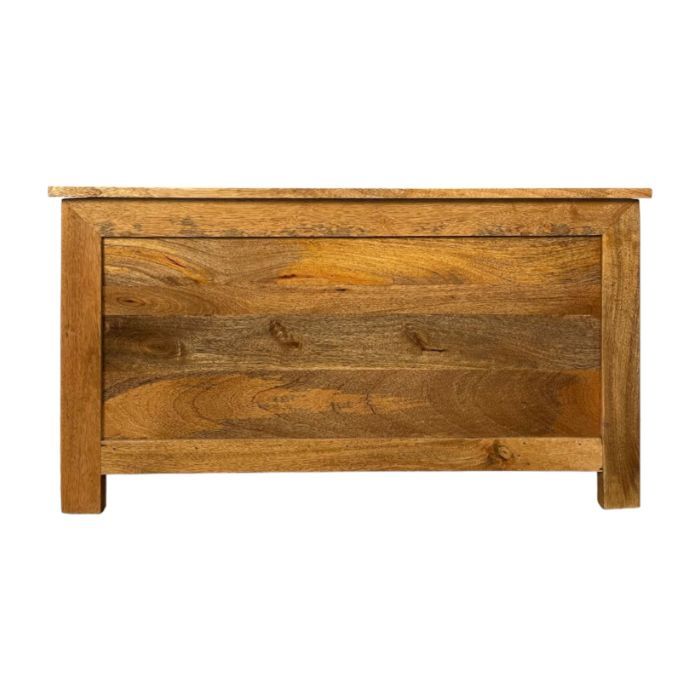 Light Mango Wood 92cm Blanket Box - In Stock