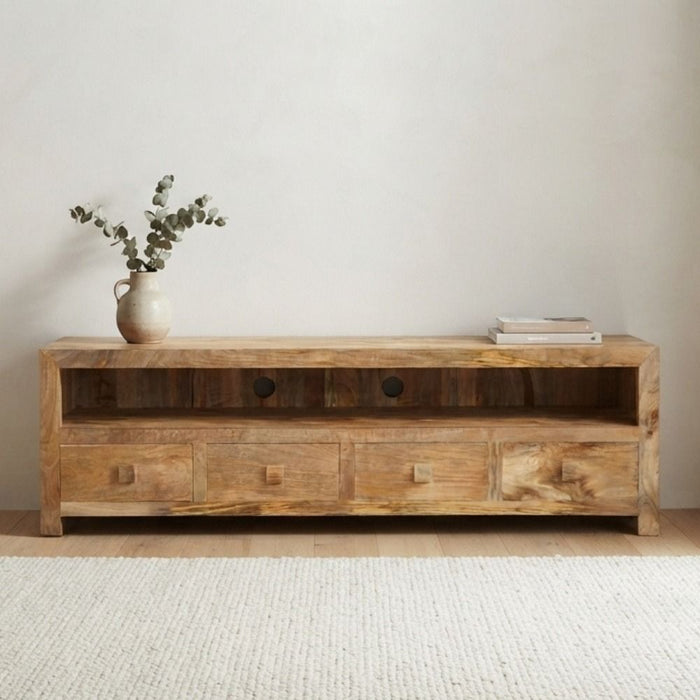 Light Dakota Large 200cm Media Unit - In Stock