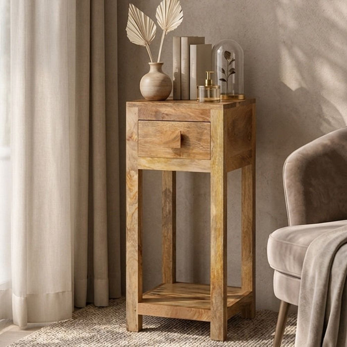 Light Dakota Lamp Table - In Stock