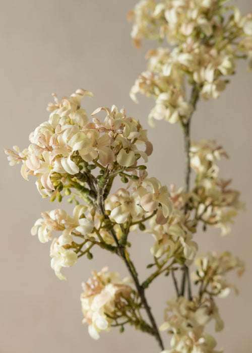 Faux Blush Linen Lilac Stem