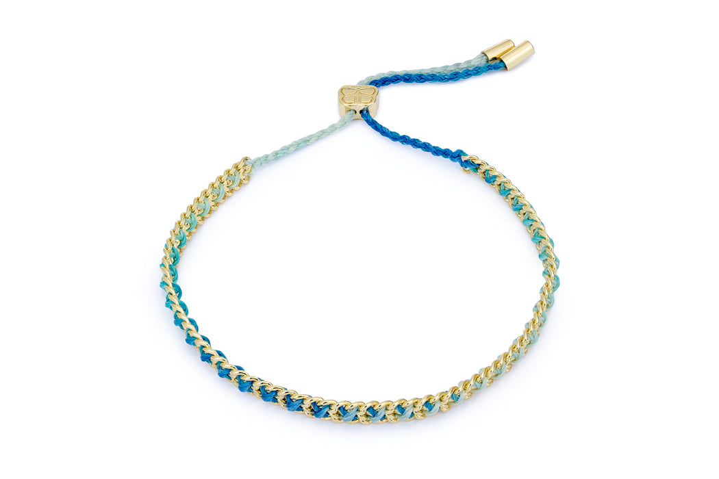 Montosa Blue Topaz & Gold Stacking Bracelets