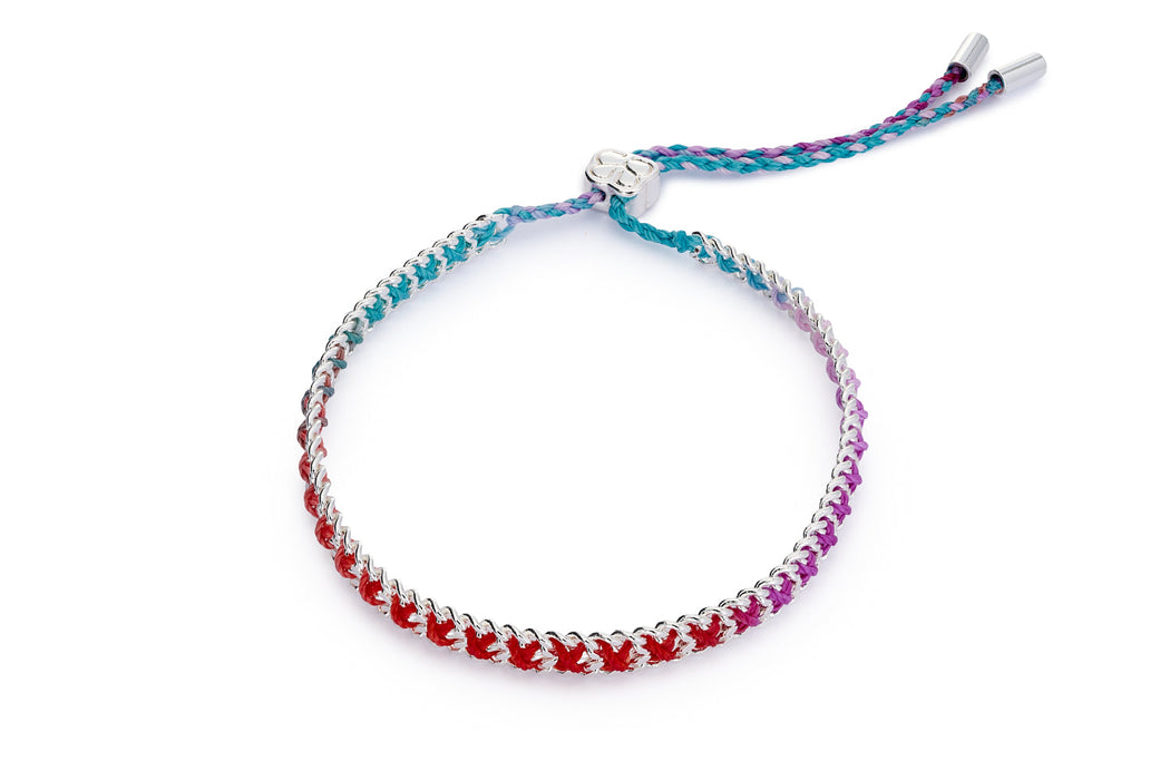 Lilia Moroccan Spice Silver Woven Bracelet