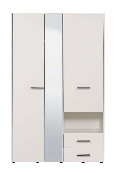 White 3-Door Wardrobe
