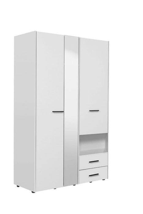 White 3-Door Wardrobe