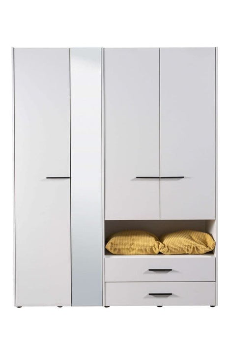 Limone White 4 Door Wardrobe