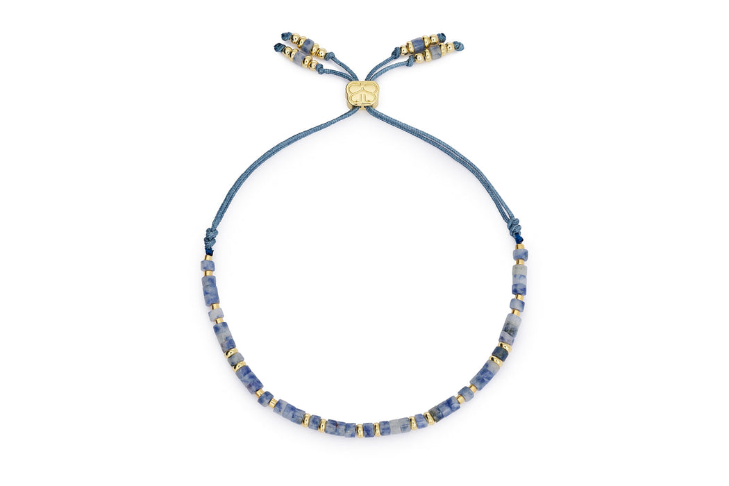 Liv Blue Aventurine & Gold Friendship Bracelet