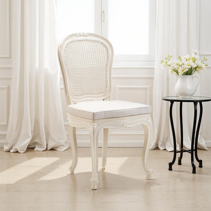 Louis French Oval Cane Back Dining Chair