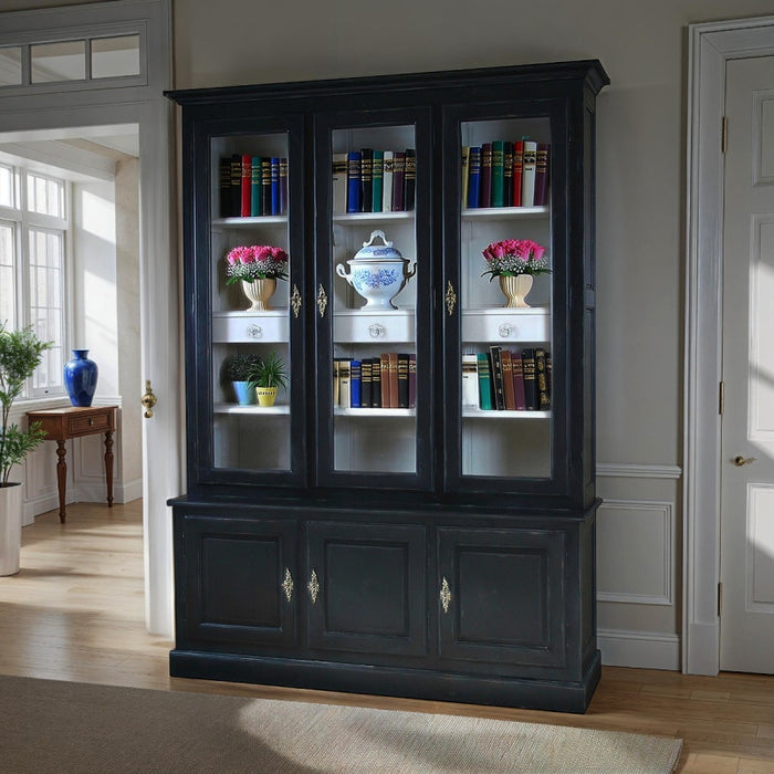 Louis French Showcase with Cupboard
